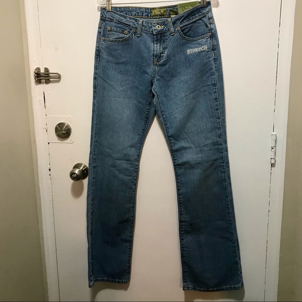 U. S. POLO assn boot leg 9/10 pants light washed jeans